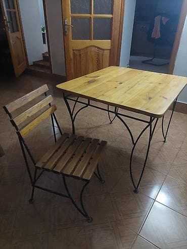 balkon masa: Bag ucun stol 4 stul 180 azn.Varovski ( ul00) SN — 1