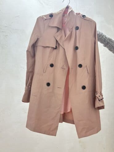 Qadın üçün klassik trençkot - Rəng: pudra/şaftalı tonları - Dizayn lalafo.az -da Qadın üçün klassik trençkot - Rəng: pudra/şaftalı tonları - Dizayn