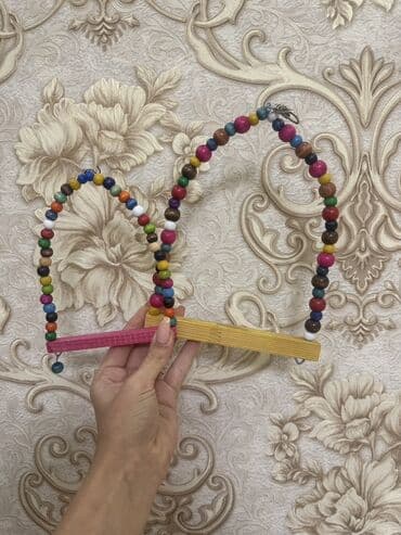 İtlər: Papuqay və xırda quşlar üçün asılqan–oyuncaq Balaca yelləncək quşlar — 4