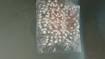 Məhsul: Gəlin saç aksesuarları dəsti - Növ: Saç darağı, saç sancağı