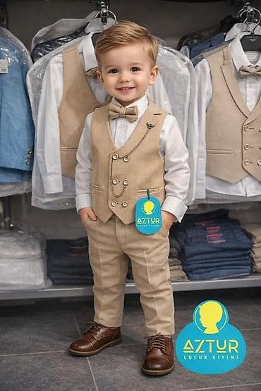 Uşaq kostyum dəsti – Aztur Çocuk Giyimi - Rəng: açıq bej (smokin lalafo.az -da Uşaq kostyum dəsti – Aztur Çocuk Giyimi - Rəng: açıq bej (smokin