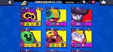 oyun konsoli: Brawl Stars hesabı – yüksək səviyyəli və zəngin kontentli - Kupa: 40 — 2