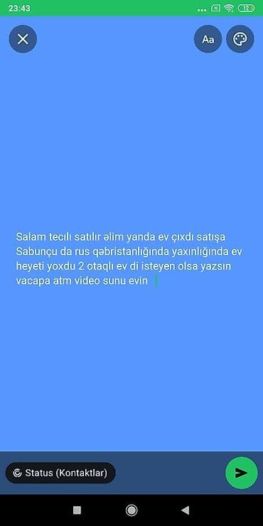 Sabunçu rayonu, rus qəbiristanlığı yaxınlığında yerləşən 2 otaqlı — 1