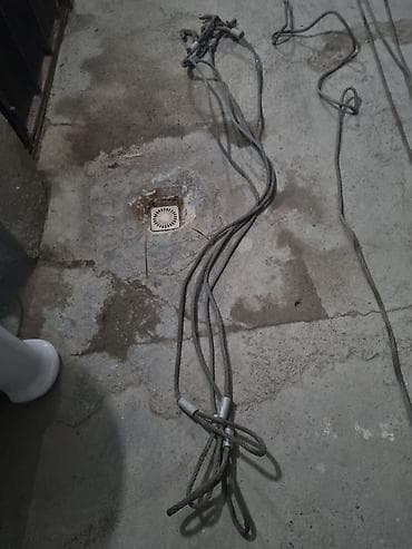 traktor su cəni: Polad tros halqalar dəsti 4 qoşma - Material: yüksək möhkəmliyə — 2