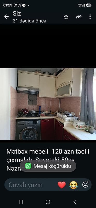 utu masası qiymetleri: Mətbəx mebeli 120 azn təcili çıxmalıdı Sovetski 50sv Nəzrin — 1