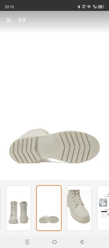 угги на платформе: Ölçü: 37, rəng - Bej, Yeni — 3