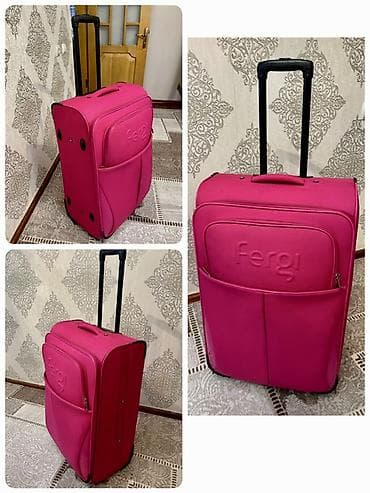 Digər idman və istirahət malları: Fergi səyahət çamadanı – parlaq çəhrayı rəng - Təkərli səyahət valizi — 1