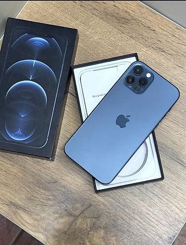 ayfon 10: IPhone 12 Pro, 128 GB, Göy, Zəmanət, Simsiz şarj, Face ID — 1