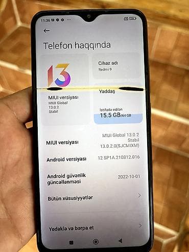nokia communicator e90: Redmi 9, 64 GB, rəng - Boz, Barmaq izi, İki sim kartlı, Sensor — 2