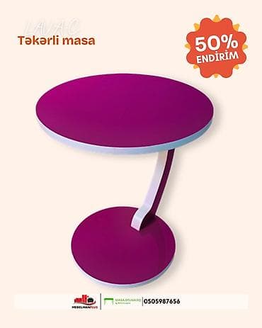 magaza vitrin: Jurnal masası, Yeni, Açılmayan, Laminat, Yumru masa — 6