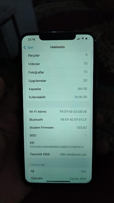 iphone xr irsad: IPhone Xs Max, 64 GB, Gümüşü, Face ID — 4