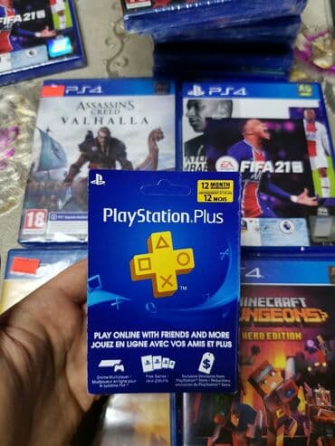 PlayStation 4 üçün hesab artırma kartları. Network kartlar