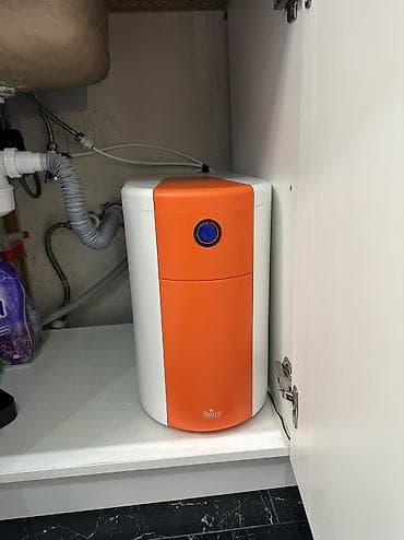 dispenser su aparati: Məişət üçün avtomatik su yumşaldıcı sistemi - İstilik və içməli su — 1