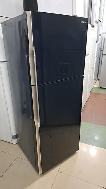 metbex soyuduculari: 2 qapılı Hitachi Soyuducu Satılır, rəng - Qara, Dispenserli — 1