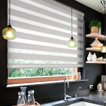 perde: Zebra jalüz pərdələr - İkiqat parça sistemi: şəffaf və qapalı — 6