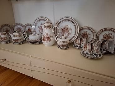 Çay dəsti, rəng - Ağ, Farfor