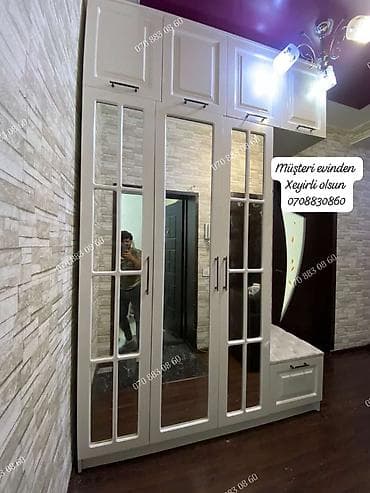 skaf suseli: Dəhliz üçün funksional qarderob-garnitur - Material: MDF/Laminate — 1