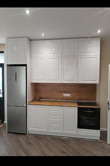 plastik qapi pencere setkasi: Mebel dizayn və yığma xidməti - Mətbəx mebelləri: Yüksək parlaq ağ — 1