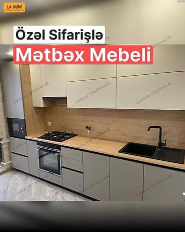 3d qelem: Özəl sifarişlə mətbəx mebeli – lakonik və minimalist dizayn. - Modul — 1