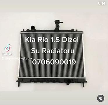 Kia Rio 1.5 Dizel üçün su radiatörü - Model uyğunluğu: Kia Rio 1.5