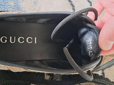 Məhsul: Gucci kişi ayaqqabısı - Model: GG monoqram naxışlı bağlamalı — 3