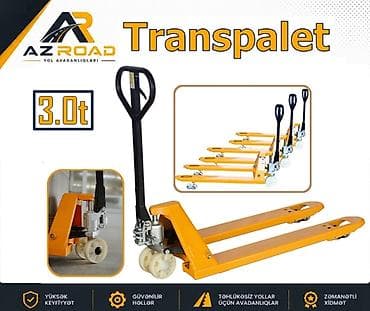 Avto xidmətlər: Transpalet 3T Yükqaldırma tutumu- 3000 kg Çatallar arası məsafə- 540 — 1