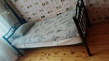 qiravat: İşlənmiş, Təknəfərlik çarpayı, Bazasız, Matras ilə, Siyirməsiz, Azərbaycan — 2