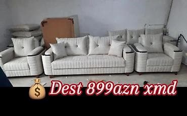 tek yataq carpayi: Yeni, Divan, 2 kreslo — 1