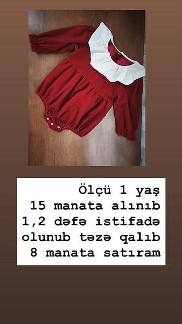 des geyimler: Uşaq geyimləri dəsti və paltarlar 1) Qəhvəyi iki hissəli dəst - Ölçü — 7