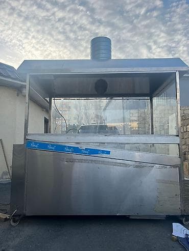 Pasco brendinin paslanmayan poladdan hazırlanmış vitrinli dönər/kabab