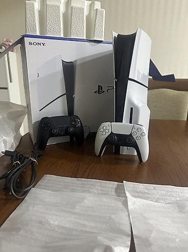 video registor: Playstation 5 slim iki dualsense noqte ciziqsiz yeni kimi cihaz ozumun — 1