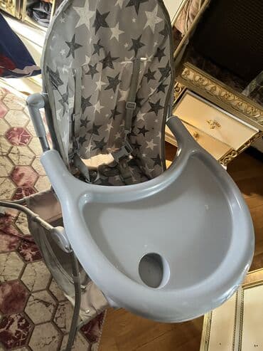 uşaq üçün stullu stol: Uşaq yemək stolu satılır dəmirdi çox keyfiyyətlidi şəkildəki kimi — 2