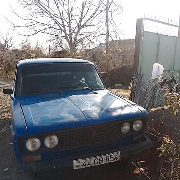 renault megane 2008: VAZ 2106, mavi rəng, sedan gövdə. Ön hissədə klassik dörd fara, qara — 1