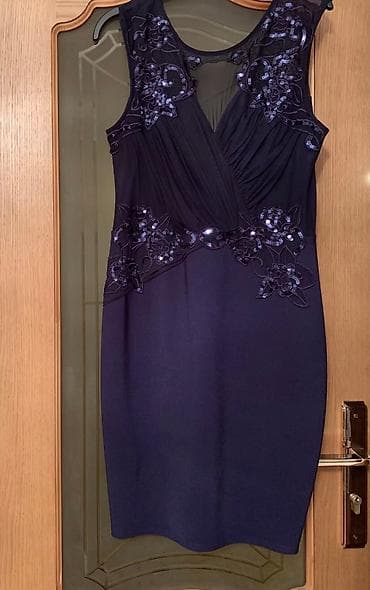 don leon: Ingiltereden alınıb. Tund goy, uzeri işlemeli midi don. Geyinilmeyib — 2