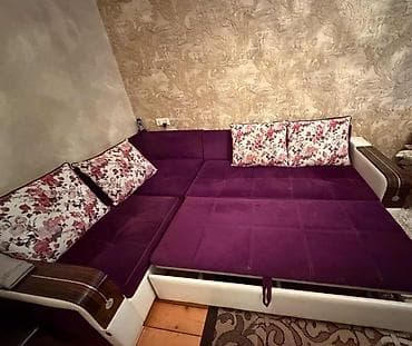 Divanlar: Künc divan, İşlənmiş, Açılan, Bazalı, Vеlur parça, Çatdırılma yoxdur — 3