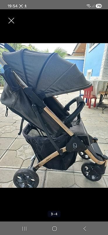 Gəzinti arabaları: Uşaq arabası – qrey rəng, kompakt və rahat model Xüsusiyyətlər: - — 3