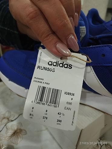 mavi ayaqqabılar: Adidas Run 50s idman ayaqqabısı - Model: adidas Run 50s (etiket — 5