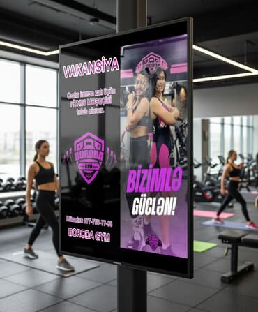 BORODA GYM – Vakansiya Qadın idman zalı üçün fitnes məşqçisi tələb lalafo.az -da BORODA GYM – Vakansiya Qadın idman zalı üçün fitnes məşqçisi tələb