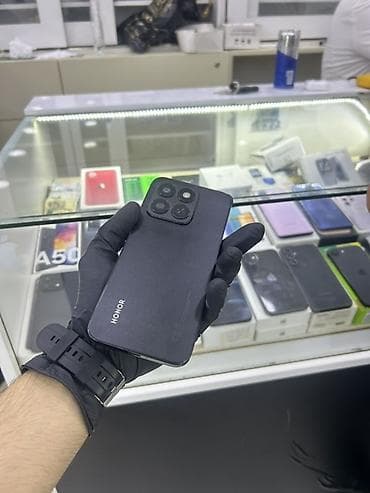 iphone 16 pro maz: Honor X8c, 256 GB, rəng - Qara, Zəmanət, Sensor, Barmaq izi — 1