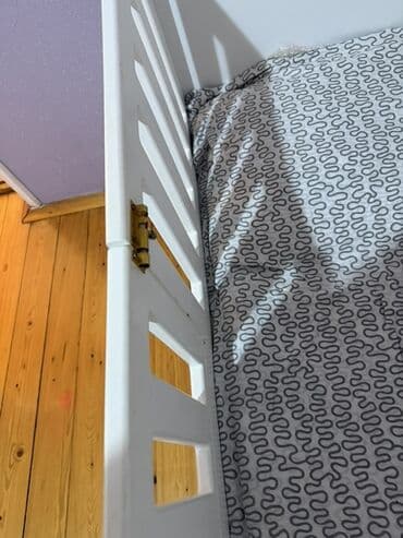 кровать с базой: Oğlan və qız üçün, Çarpayı, Bazalı, Matras ilə, Siyirməsiz — 3