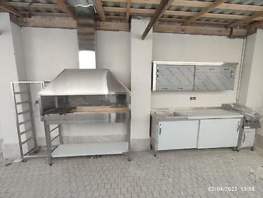 masa kafe: Sənaye tipli manqal/şişxana – paslanmayan poladdan Gastro Art şirkəti — 4