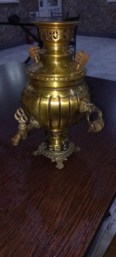 toxuma ip: Misin samovar – Bir litre yahin, bədii oyma detallı, klassik “armud” — 2