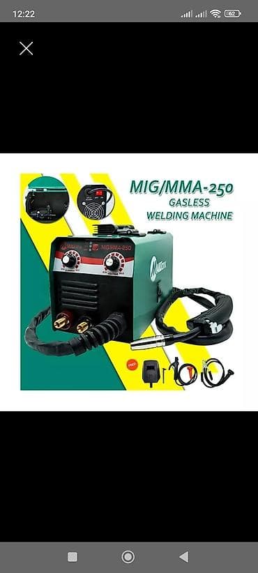 MIG/MMA-250 qazsız qaynaq aparatı - Tip: MIG/MMA hibrid qaynaq