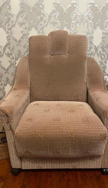 белый офисный стол: Кресло, Ткань — 1