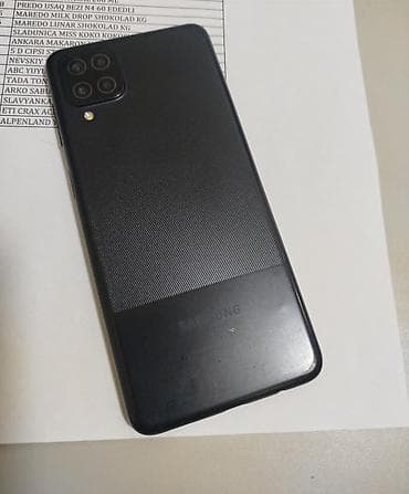 samsung tablet a 6: Samsung Galaxy A12, 32 GB, rəng - Qara, Face ID — 1