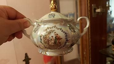 çay servisi: Çay dəsti, rəng - Ağ, Farfor — 3