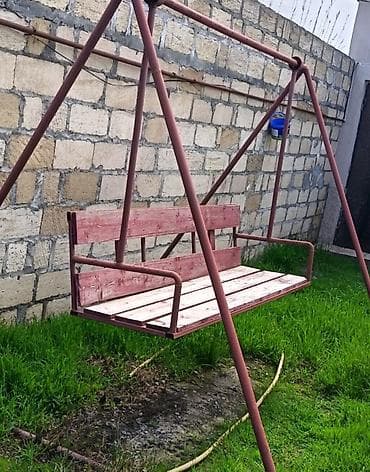 agsuda tecili satilan evler: Б/у, Скамья-качели, Без зонтика, Металл — 2
