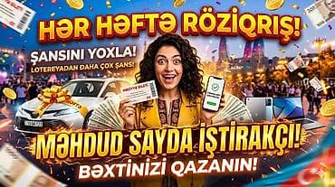 Клининговые услуги: Hər həftə uduşlu oyun keçirilir. İştirakçı sayı məhduddur — tələsin — 1