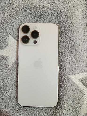 2 nci el telefon: IPhone 14 Pro Max, Qızılı, Face ID — 1