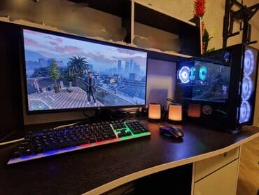 intel core i3 qiymeti: 27-inc 165hz əyri monitor Hoco ses güclendirici Nauşnik Klaviatura — 1